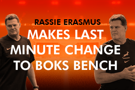 Rassie Erasmus Makes Last-Minute Change to Boks Bench