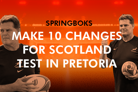 Springboks Make 10 Changes for Scotland Test in Pretoria