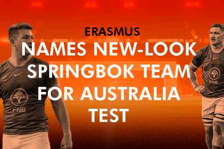 Erasmus Names New-Look Springbok Team for Australia Test