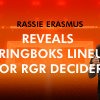 Rassie Erasmus Reveals Springboks Lineup for RGR Decider