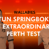 Wallabies stun Springboks in extraordinary Perth Test